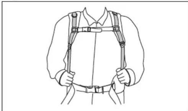 HUSQVARNA 553RBX - To adjust the harness - 4