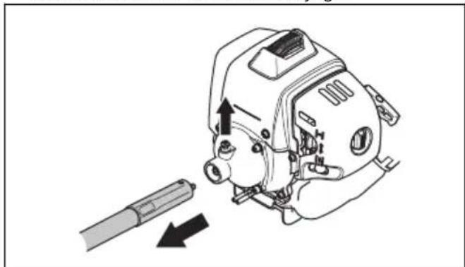 HUSQVARNA 553RBX - Lubrification de l'arbre d'entrainment flexible - 1