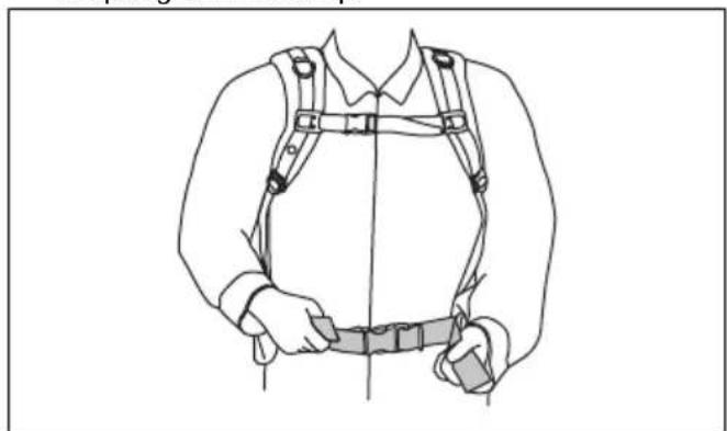 HUSQVARNA 553RBX - To adjust the harness - 1