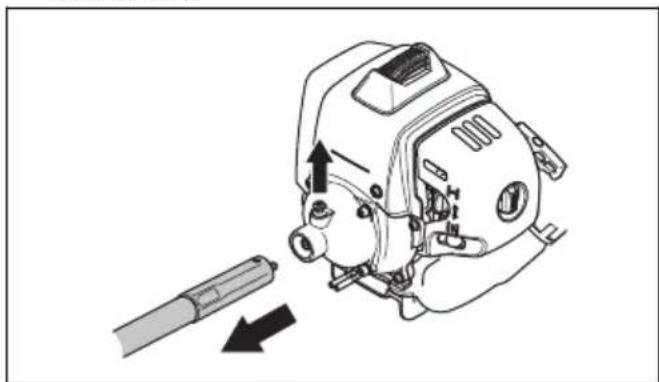 HUSQVARNA 553RBX - Lubrificazione dell'albero di trasmissione flessibile - 1