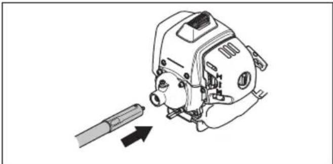 HUSQVARNA 553RBX - To assemble the flexible drive shaft - 2