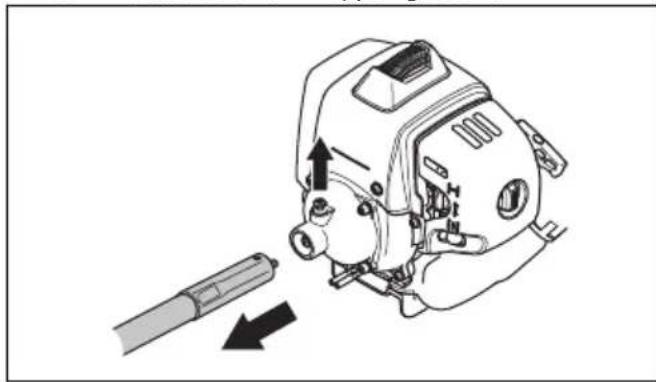 HUSQVARNA 553RBX - So schmieren Sie die flexible Antriebswelle - 1