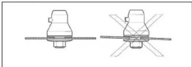 HUSQVARNA 553RBX - To attach the grass blade and the grass blade guard/combination guard - 3