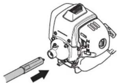HUSQVARNA 553RBX - So montieren Sie die flexible Antriebswelle - 2