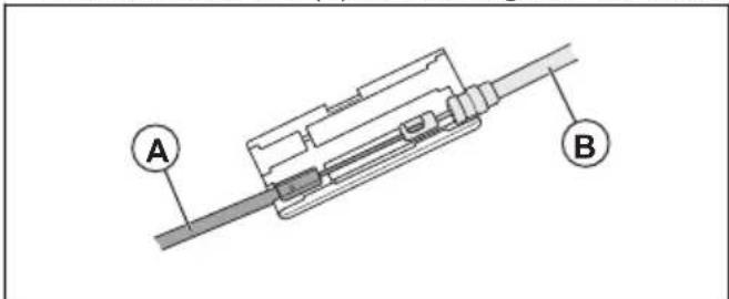 HUSQVARNA 553RBX - To connect the throttle cable and the stop switch wires - 1