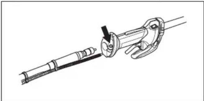 HUSQVARNA 553RBX - To assemble the flexible drive shaft - 1