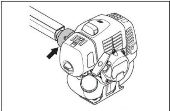 HUSQVARNA 531RS - To do a check of the cutting attachment guard - 2