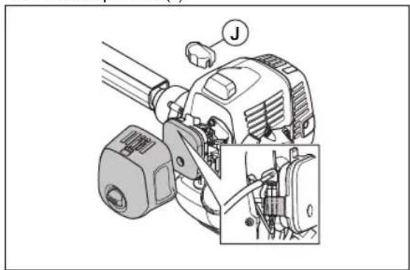HUSQVARNA 531RS - Povezivanje sajle gasa i vodova prekidača za zaustavljanje - 5