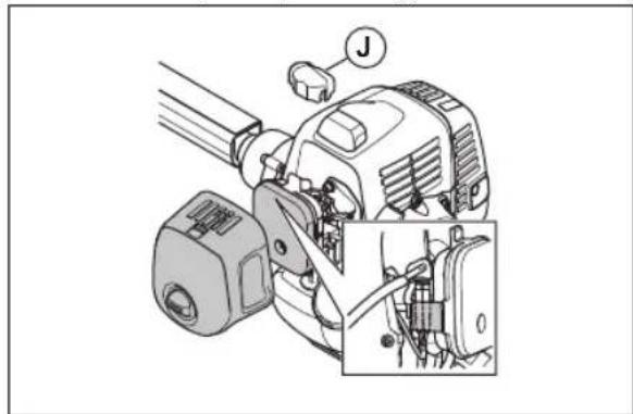 HUSQVARNA 531RS - Pour connecter le câble d'accélération et les câbles du contacteur d'arrêt - 5