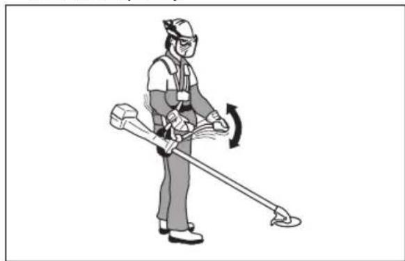HUSQVARNA 531RS - Postavljanje uprtača - 1