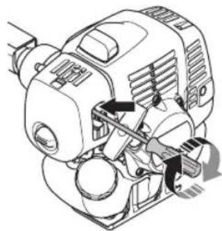 HUSQVARNA 531RS - Регулировка оборотов холостого хода - 1