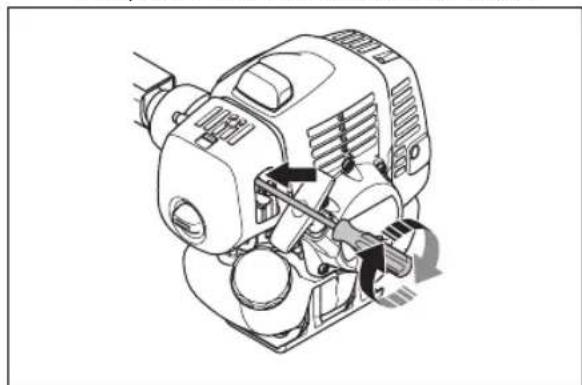 HUSQVARNA 541RST - Ajustar o ralenti - 1