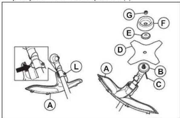 HUSQVARNA 541RST - Para fixar e remover a extensão da proteção - 4