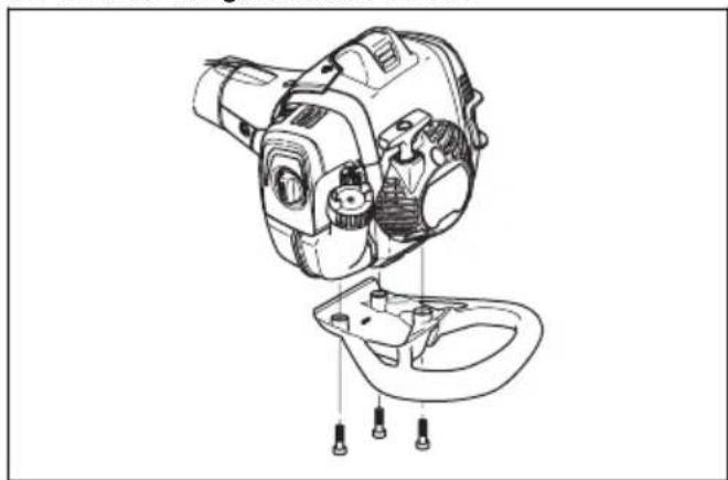 HUSQVARNA 525PT5S - To assemble the impact guard - 1