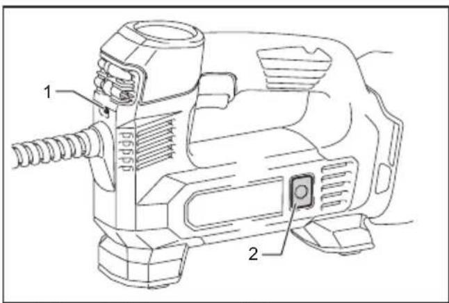MAKITA DMP180RT1J - Lighting up the front lamp - 1