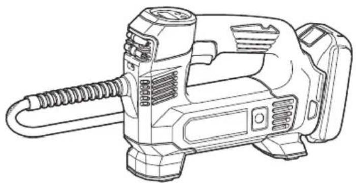 MAKITA DMP180RT1J - Cordless Inflator Gonfleur sans fil Inflador Inalámbrico - 1