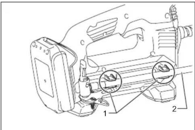 MAKITA DMP180RT1J - Almacenamiento de la manguera - 1