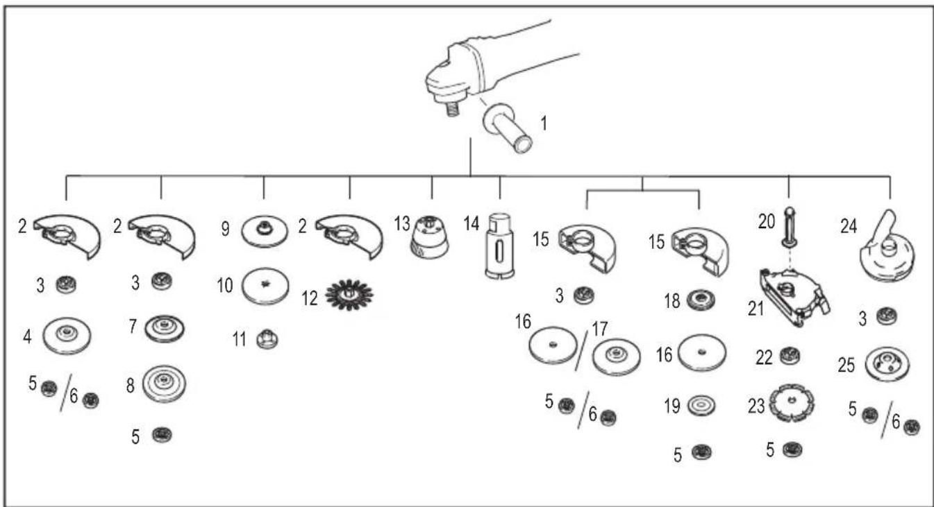 MAKITA GA038G - Optional accessory - 1