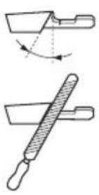HUSQVARNA T525 - Saw chain filing and file gauges - 4