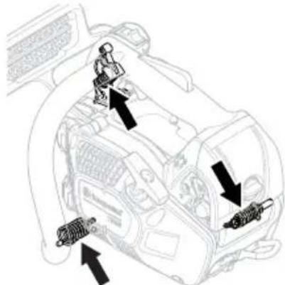 HUSQVARNA T525 - Sistema amortiguador de vibraciones - 2