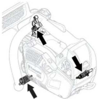 HUSQVARNA T525 - Sistema amortiguador de vibraciones - 3