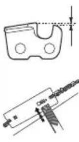HUSQVARNA T525 - Saw chain filing and file gauges - 6