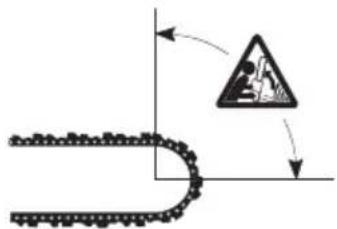 HUSQVARNA T525 - Freno della catena con protezione anticontraccolpo - 2