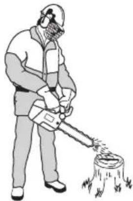 HUSQVARNA T525 - Checking chain lubrication - 1