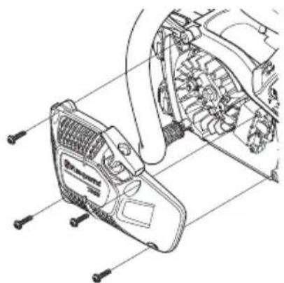 HUSQVARNA T525 - Changing a broken or worn starter cord - 3