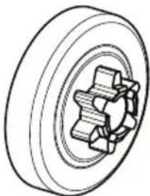 HUSQVARNA T525 - Rotella di trascinamento della catena - 3