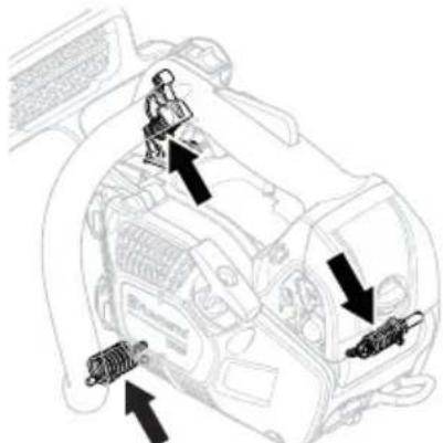 HUSQVARNA T525 - Vibration damping system - 2
