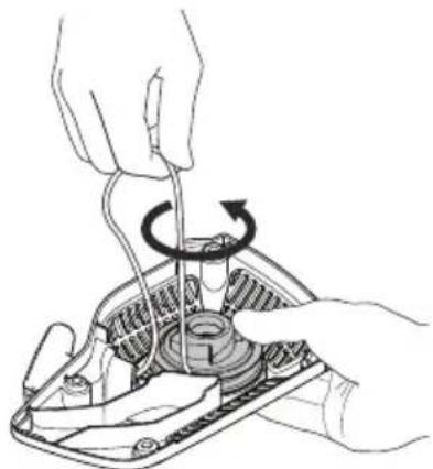 HUSQVARNA T525 - Cambio de un cordón de arranque roto o desgastado - 3