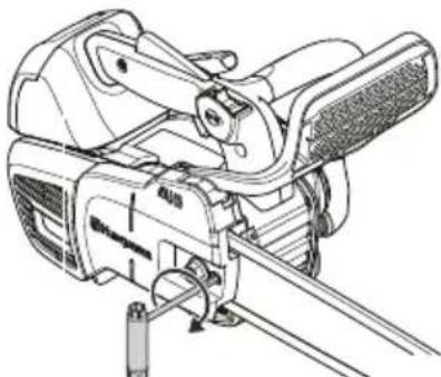 HUSQVARNA T525 - Tırmık açıklığı ayarlama - 6