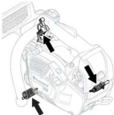 HUSQVARNA T525 - Sistema di smorzamento delle vibrazioni - 2