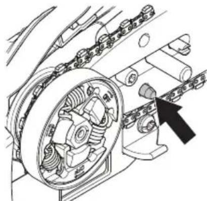 HUSQVARNA T525 - Fitting the bar and chain - 5