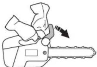 HUSQVARNA T525 - Freno della catena con protezione anticontraccolpo - 11