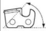 HUSQVARNA T525 - Saw chain filing and file gauges - 3
