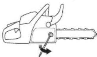 HUSQVARNA 439 - Tensioning the chain - 4