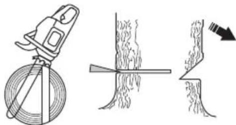 HUSQVARNA 439 - Felling cut - 2
