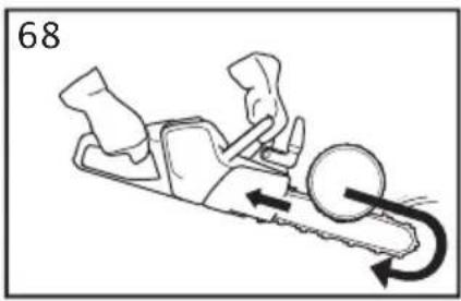 Diagram of a mechanical device with rotating components and directional arrows indicating motion (no text or symbols)