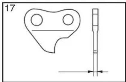 Technical drawing of a mechanical part with a side view showing a cylindrical feature and a dimension line (no text or symbols)