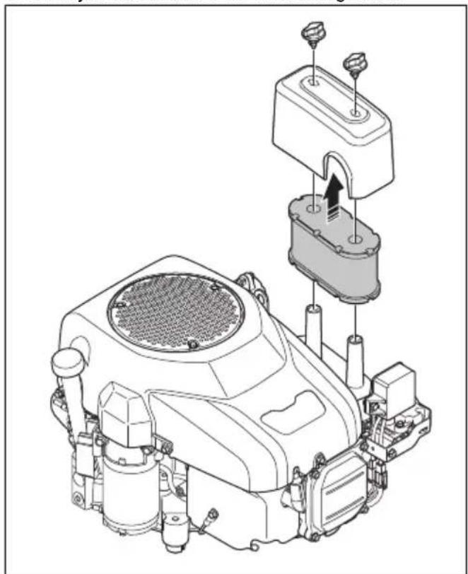 HUSQVARNA R 112C5 - Čišćenje in zamenjava zračnega filtra (R 112C, R 112C5) - 2