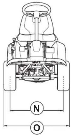 HUSQVARNA R 112C5 - Mere izdelka - 4