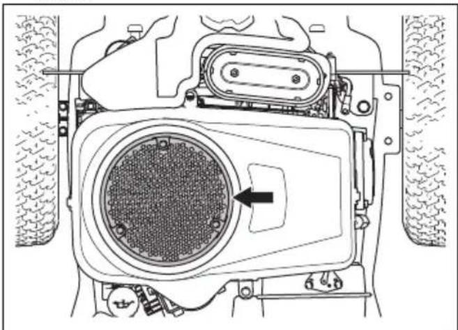 HUSQVARNA R 112C5 - Koelluchtinlaat van motor reinigen, (R 112C, R 112C5) - 3