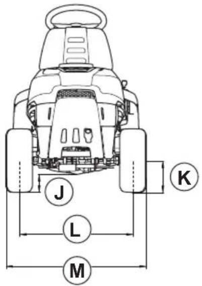 HUSQVARNA R 112C5 - Dimensions du produit - 3