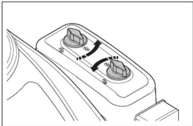 HUSQVARNA R 112C5 - Pour nettoyer et replacer le filtré à air (R 112C, R 112C5) - 1