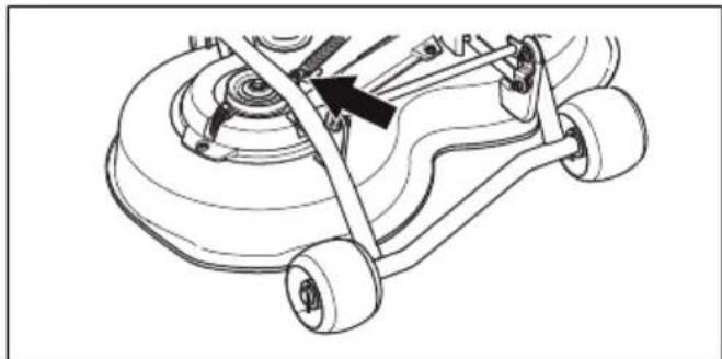 HUSQVARNA R 112C5 - Pour-retirer le carter de coupe - 4
