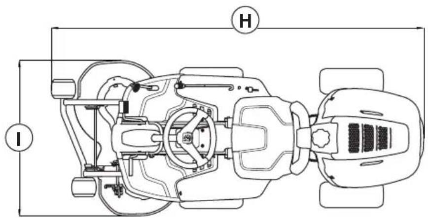 HUSQVARNA R 112C5 - Dimensions du produit - 2