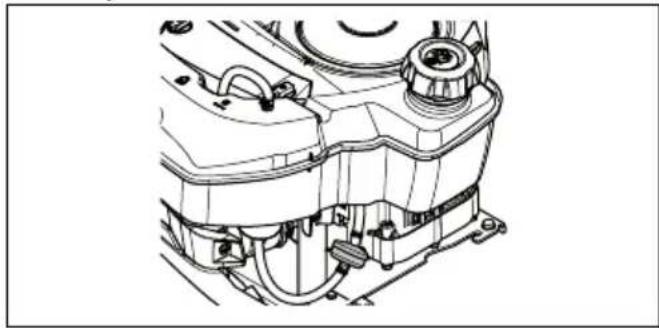 HUSQVARNA R 112C5 - Het brandstofffilter verrangen - 2