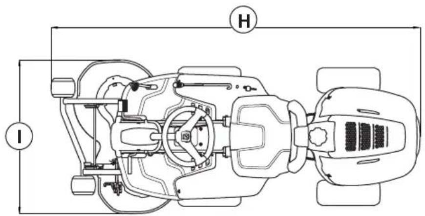 HUSQVARNA R 112C5 - Productafmetingen - 2